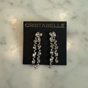 Crystal Silver Earrings